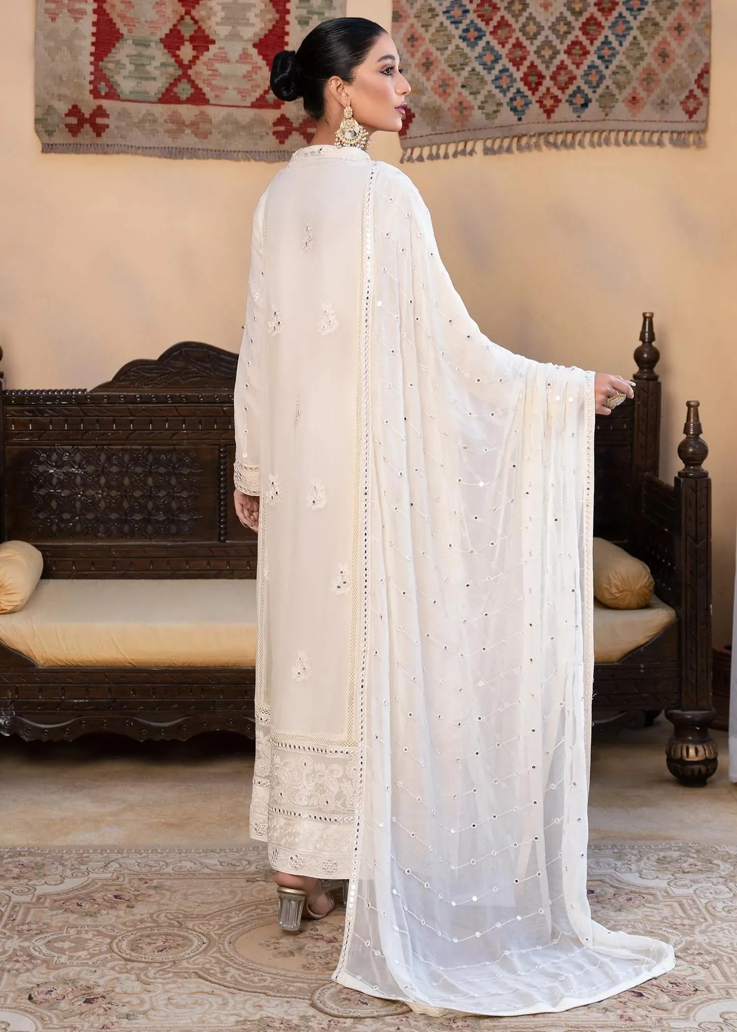 Off white Chiffon