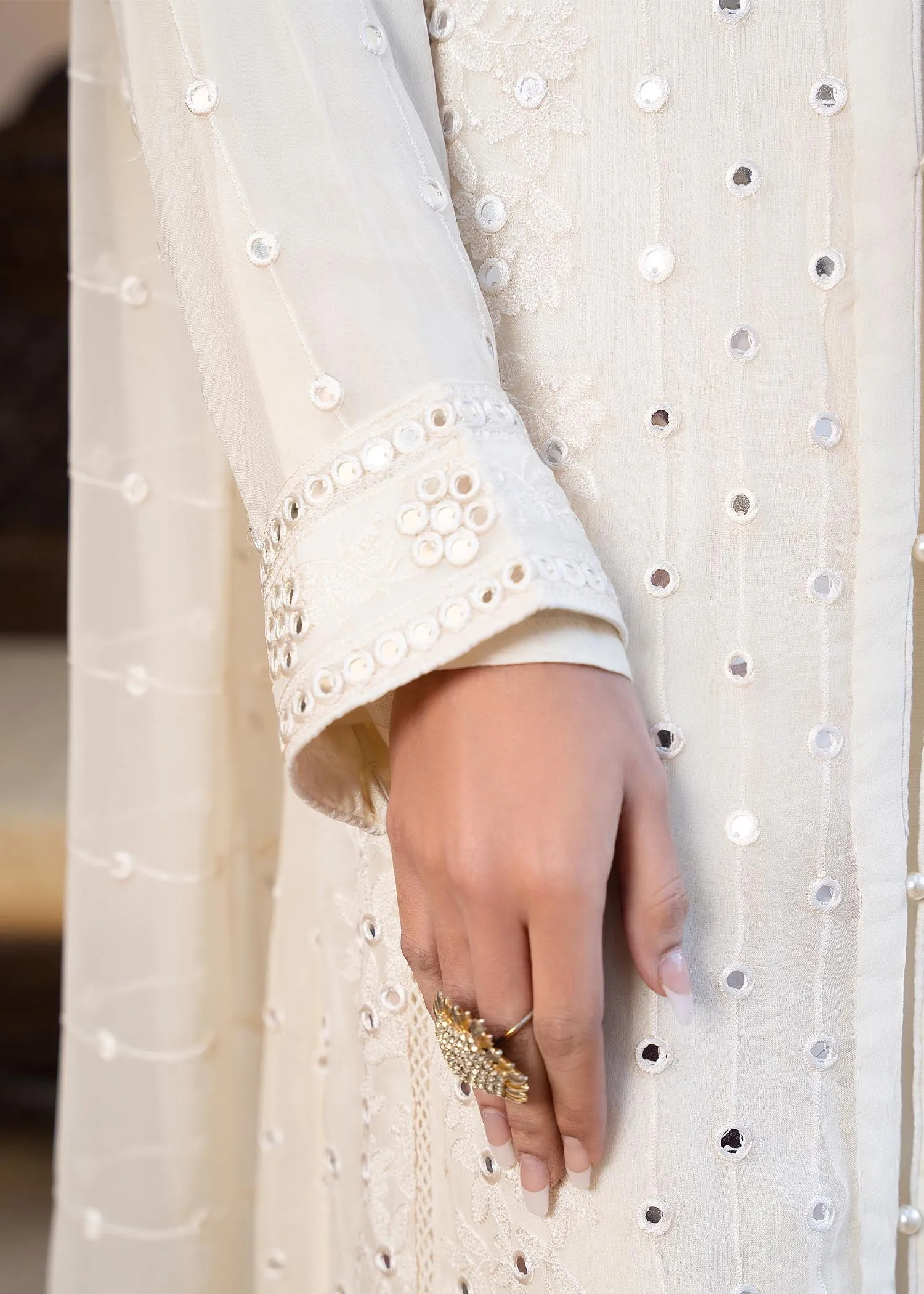 Off white Chiffon