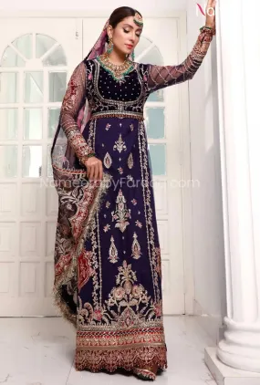 Pakistani Embroidered Dress for Wedding Party #BB135