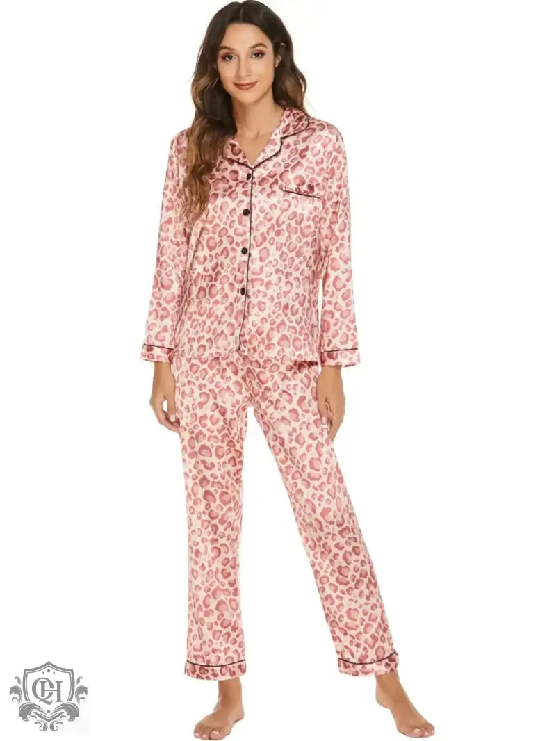 Patterned Long Sleeve Lounge Suit