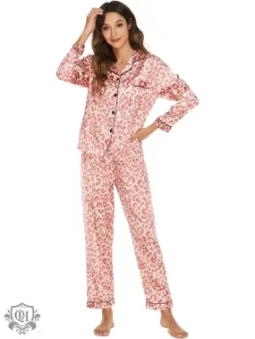 Patterned Long Sleeve Lounge Suit