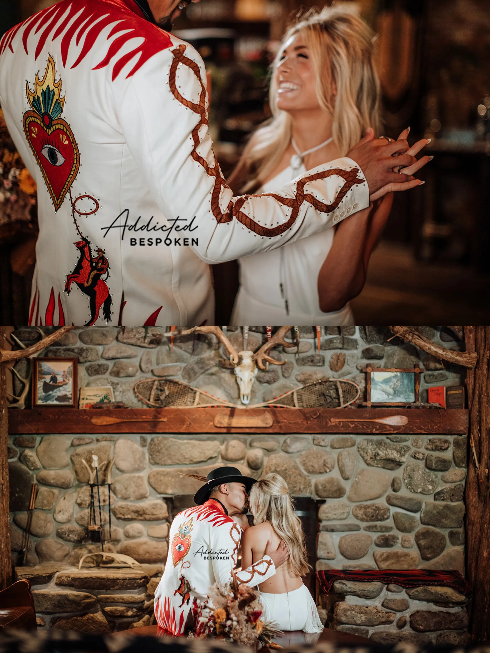 Rustic Blossom Embroidered Suit