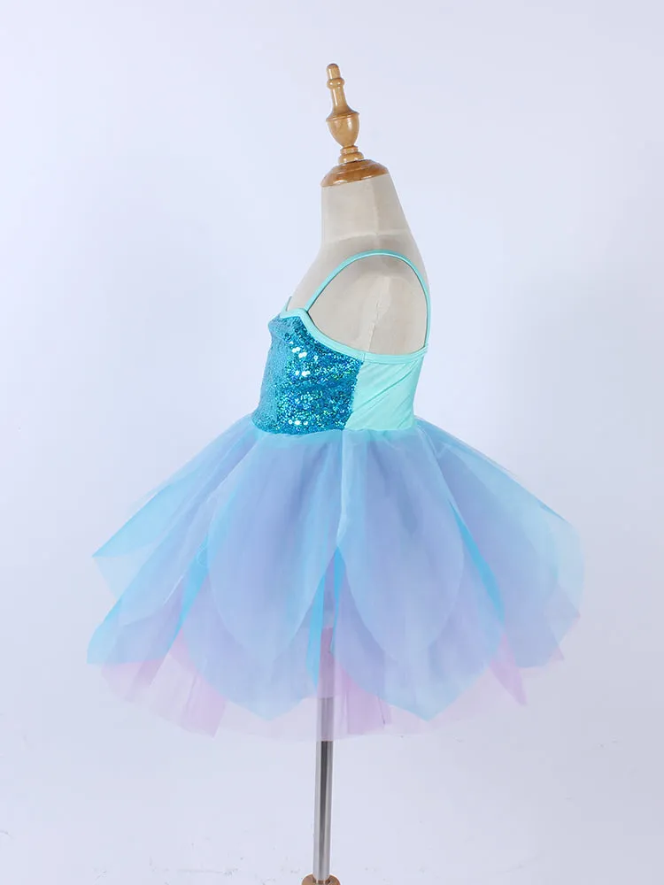 Strap Sequin Dress Ballet Dance Dress Stage Performance Clothing Practice Dress