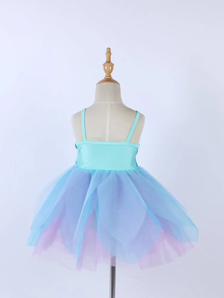 Strap Sequin Dress Ballet Dance Dress Stage Performance Clothing Practice Dress