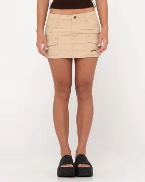 Tank Girl Low Rise Mini Cargo Skirt
