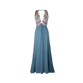 Thai HillTribe Patched Embroidery Halter gown