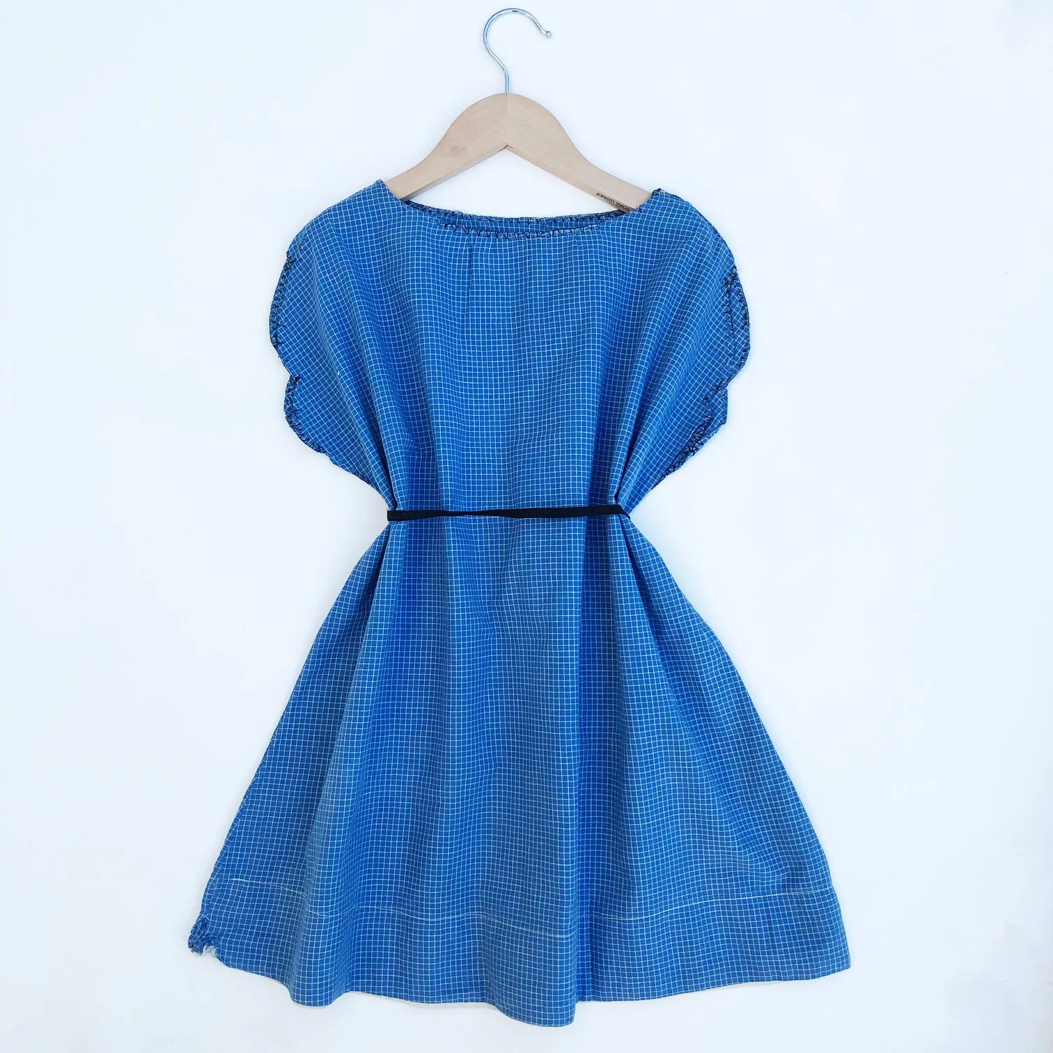 Vintage 40's Dress with Embroidered Roses Size 4-5