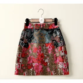 Vintage Printed Skirt