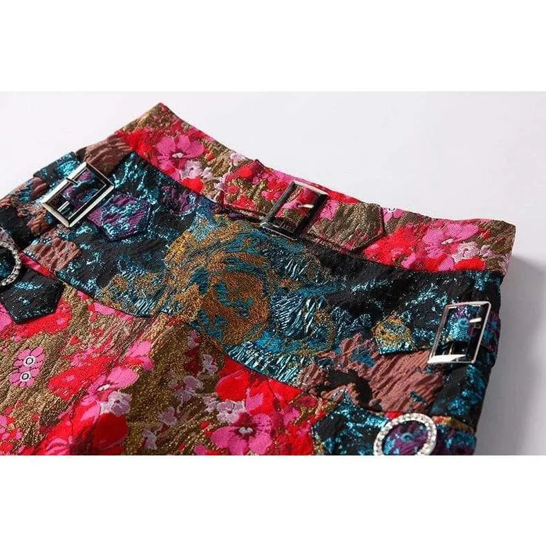Vintage Printed Skirt