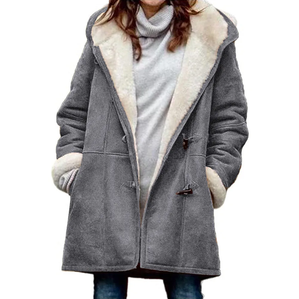 Women's Long Sherpa Lined Jacket