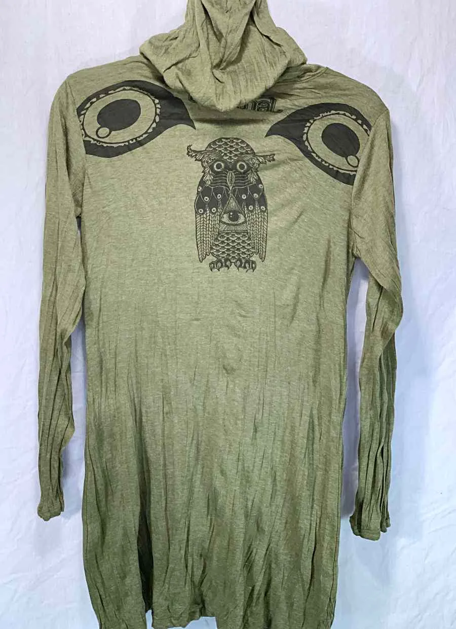 Women's Owl Hoodie Dress