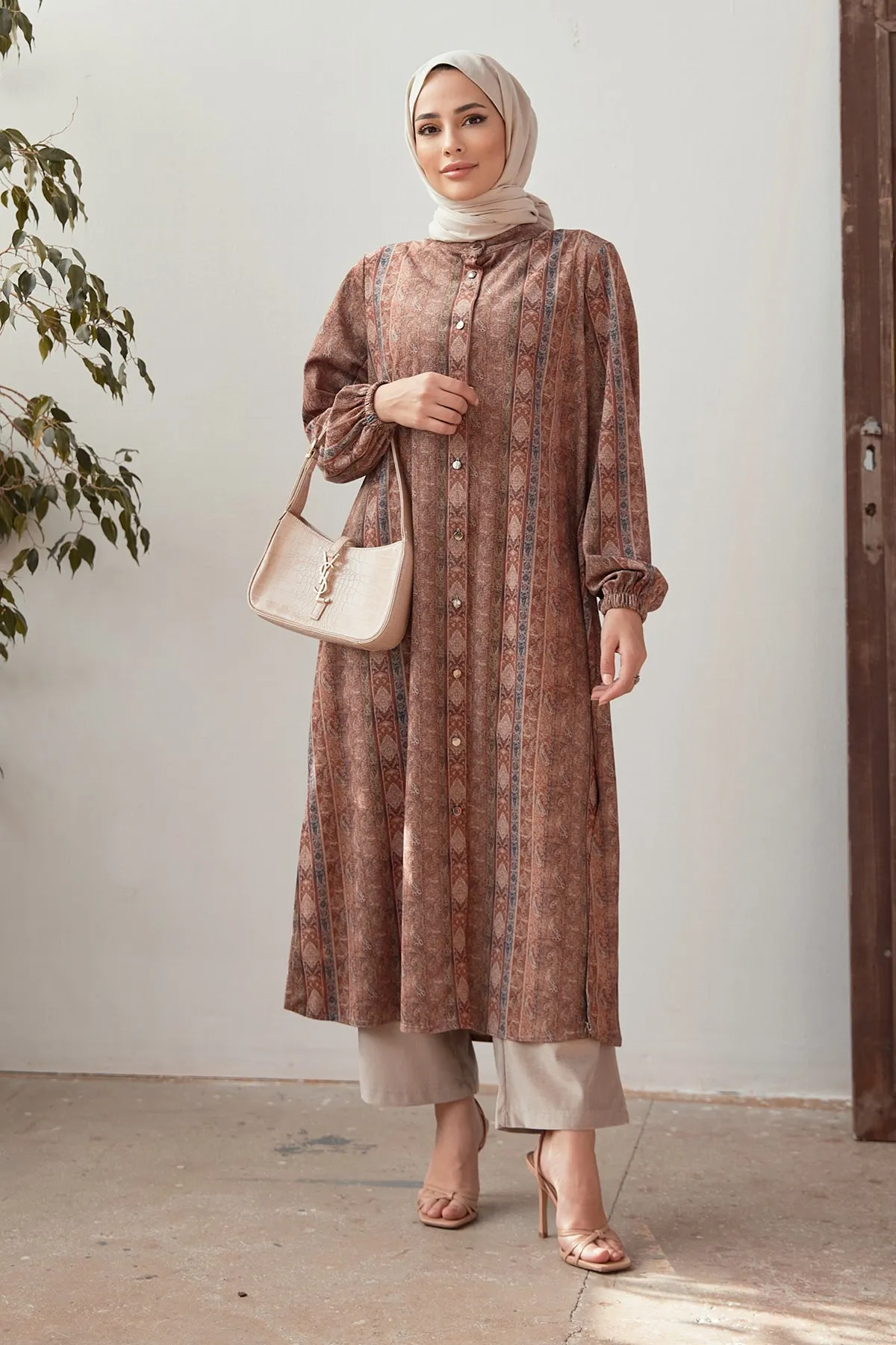 ZRF Women Plus Size Authentic Pattern Suit - Camel - Portland