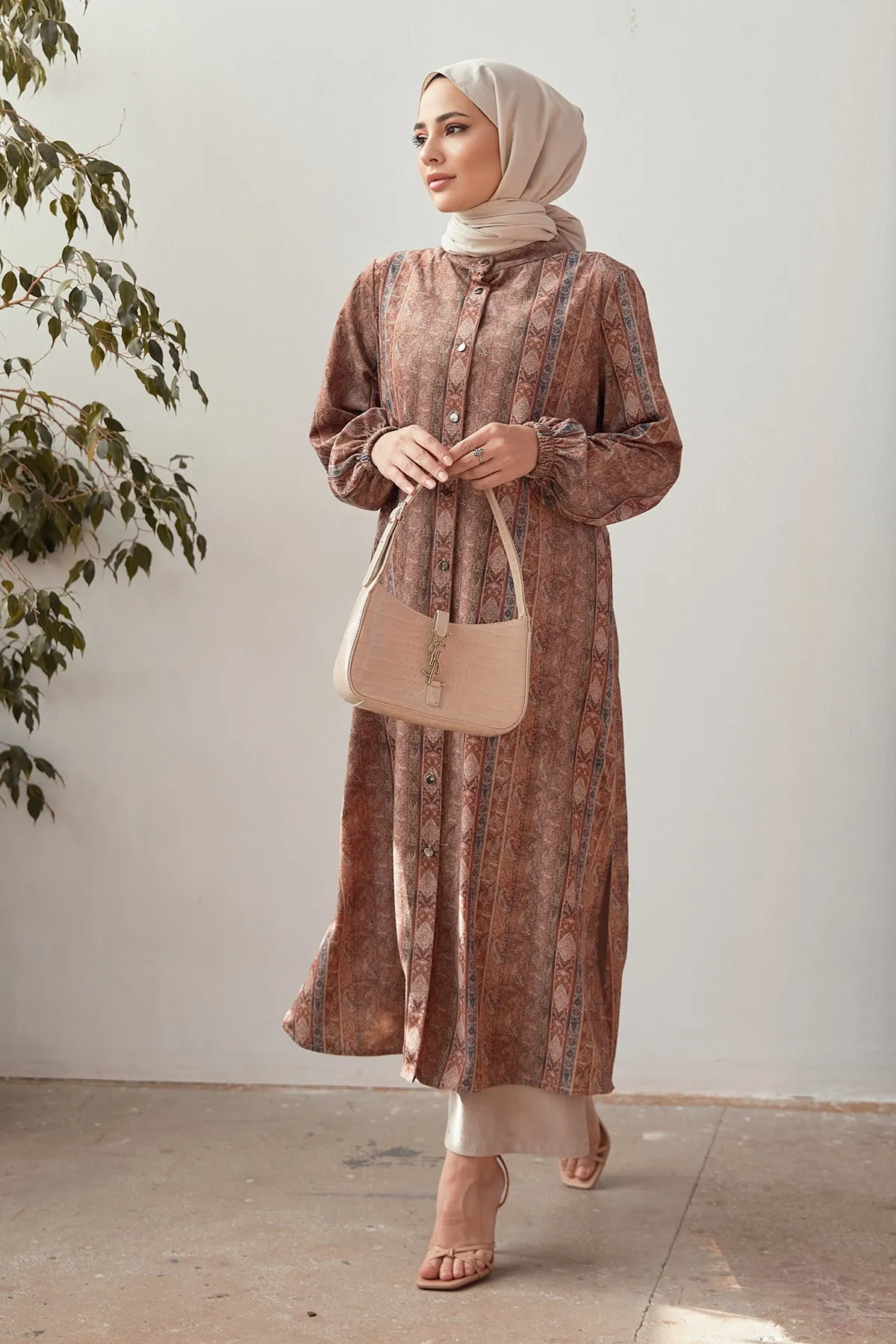 ZRF Women Plus Size Authentic Pattern Suit - Camel - Portland