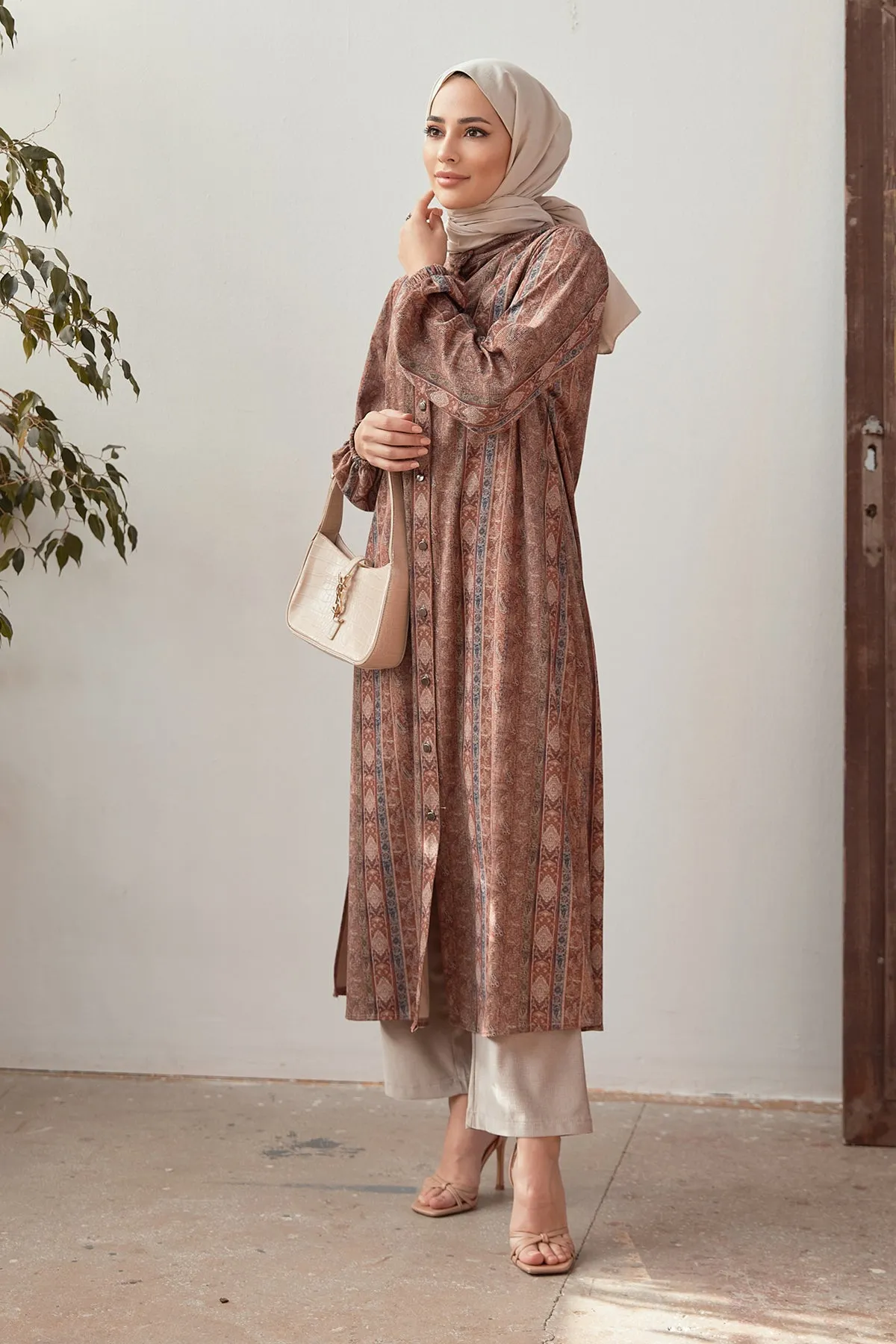 ZRF Women Plus Size Authentic Pattern Suit - Camel - Portland