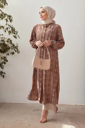 ZRF Women Plus Size Authentic Pattern Suit - Camel - Portland